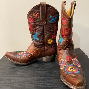 Old Gringo Checruda Brass Cowgirl Boot